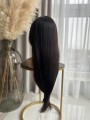 Peruka z włosów naturalnych ciemny brąz- newhairstories.pl