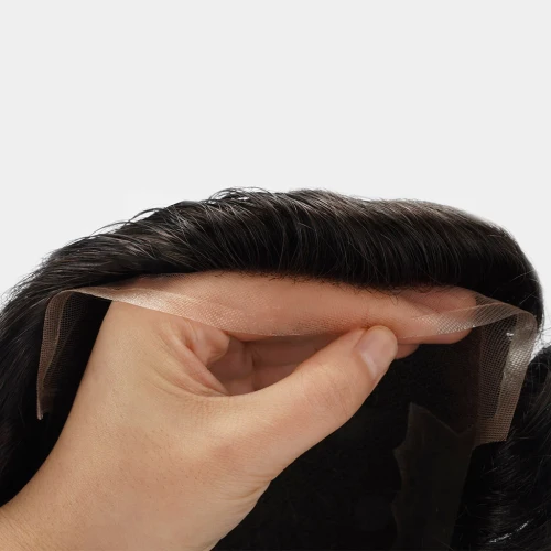 System włosów męskich na siateczce z PU po bokach  - newhairstories.pl