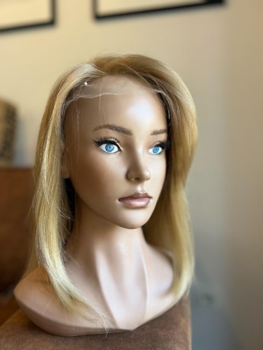Peruka z włosów naturalnych blond - newhairstories.pl