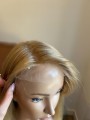 Peruka z włosów naturalnych blond - newhairstories.pl