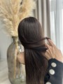 Peruka naturalna w odcieniach ciemnego brązu - newhairstories.pl
