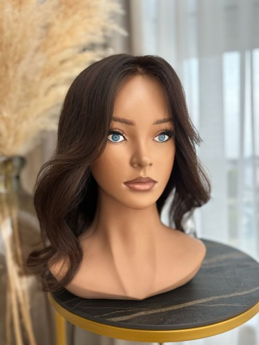 Peruka naturalna z włosów dziewiczych 35 cm - newhairstories.pl