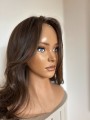 Peruka naturalna z włosów dziewiczych brąz - newhairstories.pl
