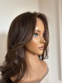Peruka naturalna z włosów dziewiczych brąz - newhairstories.pl