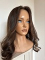 Peruka naturalna z włosów dziewiczych brąz - newhairstories.pl