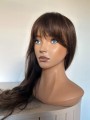 Peruka naturalna z grzywką - newhairstories.pl